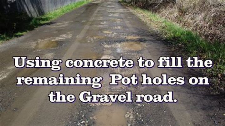 How do you fill a dirt hole with cement