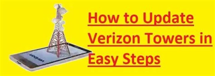 How to update verizon towers