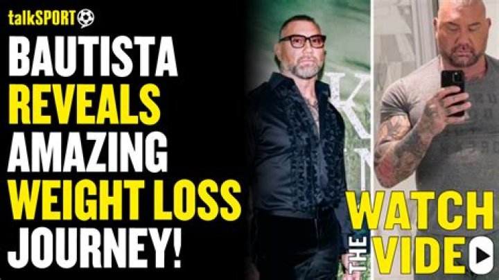 Is Bautista a Vegan? Why did Dave Bautista lose weight?