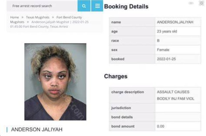 Mugshot: Who Is Jaliyah Anderson? Texas Woman Arrested During Lunar New Year Celebration